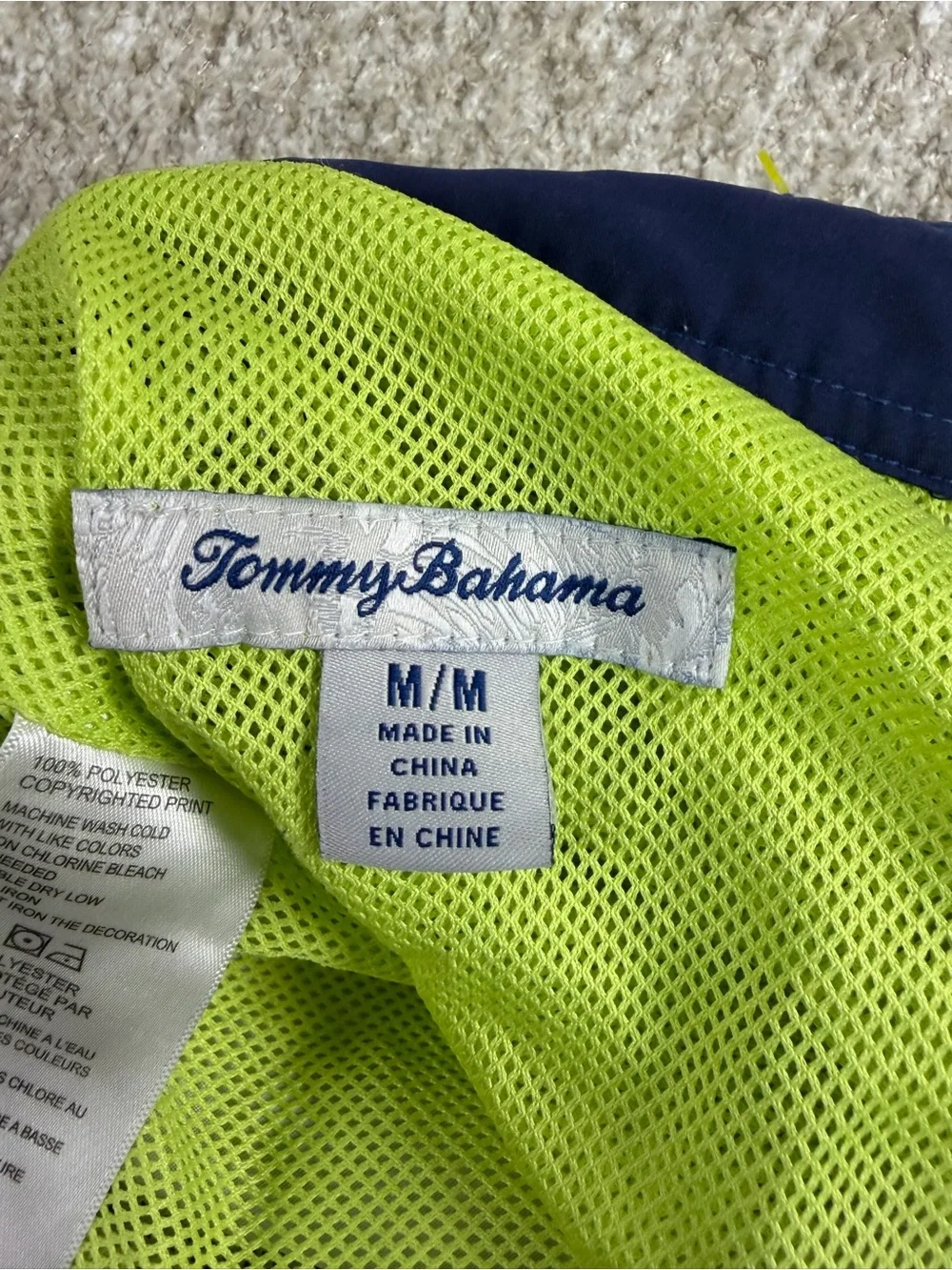 Tommy Bahama Navy Blue Pineapple Board Shorts